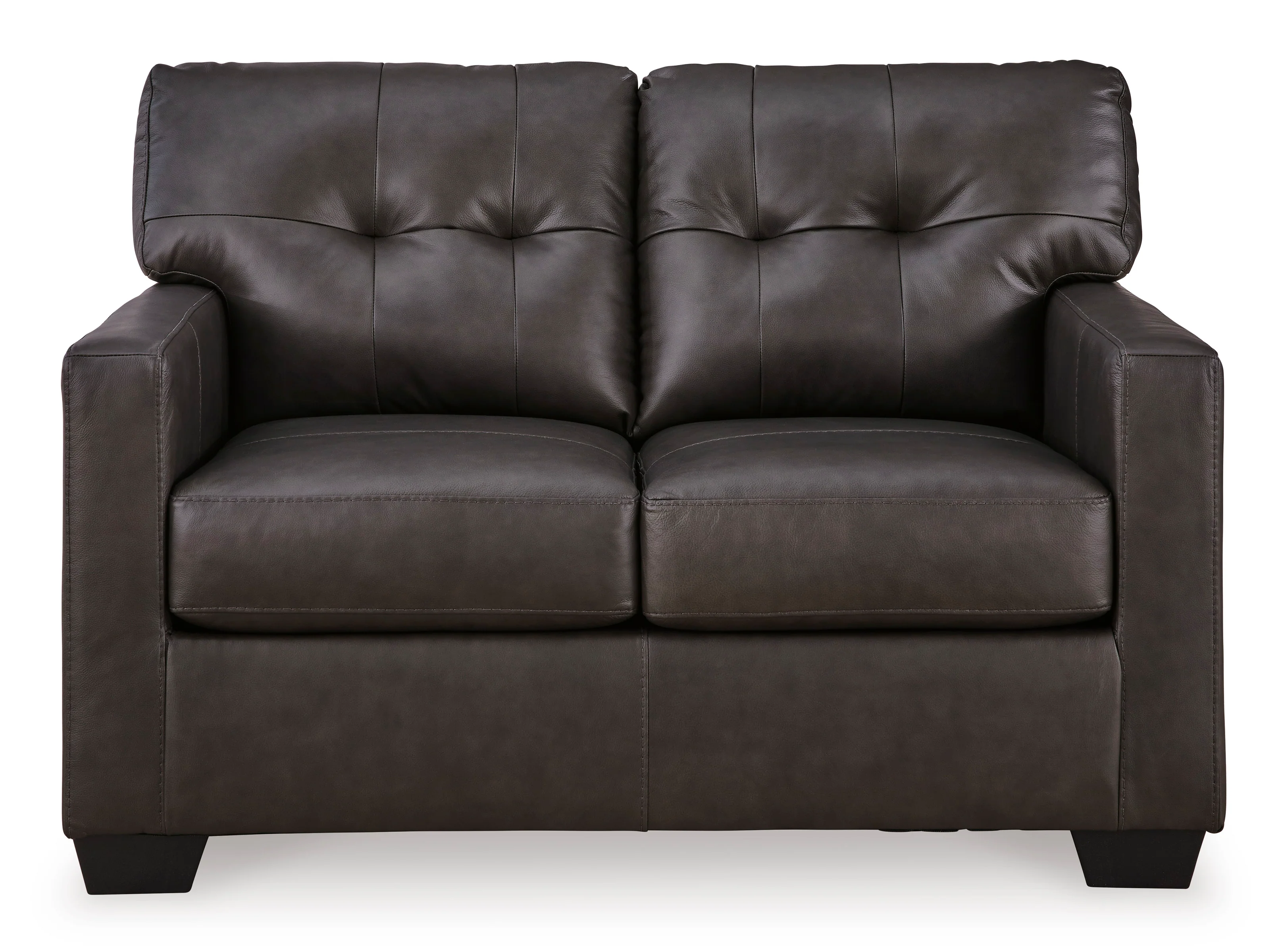 Belize 74" Brown Leather Match Sofa - Image 3