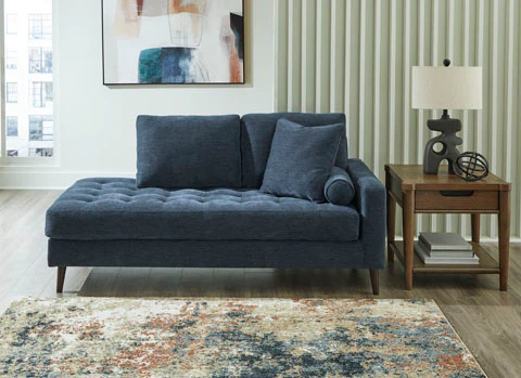 Biloxi 79" Blue Contemporary Sofa - Image 3