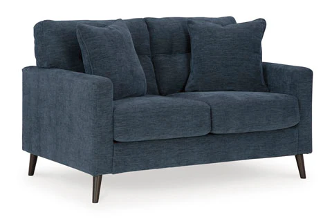 Biloxi 79" Blue Contemporary Sofa - Image 6