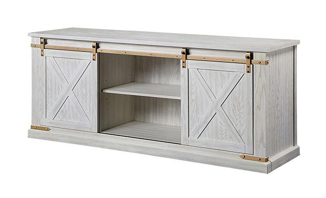 BORREGO TV Stand, Antique White - Image 5