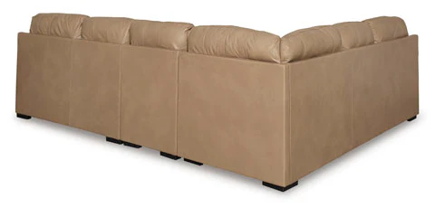 Brandon 100" Leather 2pc Camel Sectional - Image 3