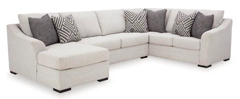 Kora Large Stone Sectional with Chaise - Image 3