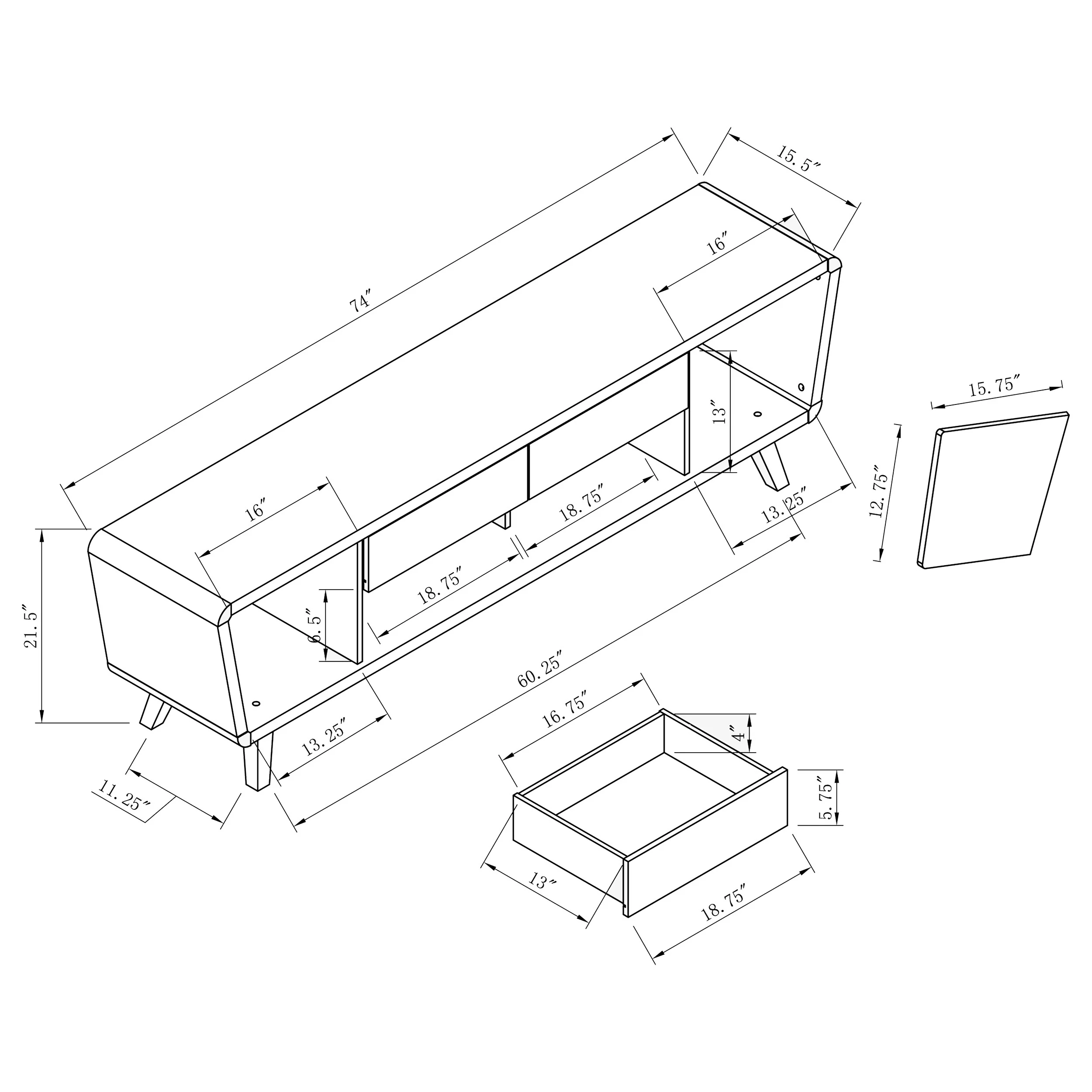Alvin TV Stand - Image 3