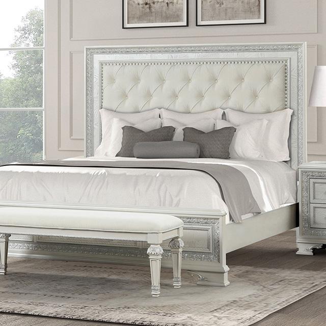 Stella Mia 4 Pc 5 Pc Queen Bedroom Set White - Image 29