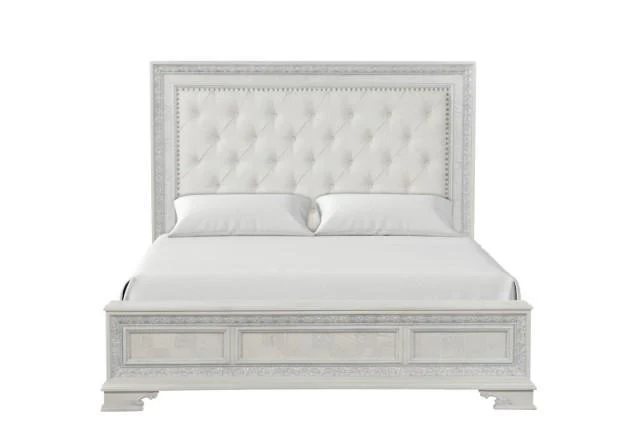 Stella Mia 4 Pc 5 Pc Queen Bedroom Set White - Image 34