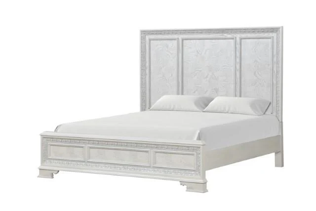 Stella Mia 4 Pc 5 Pc Queen Bedroom Set White - Image 6