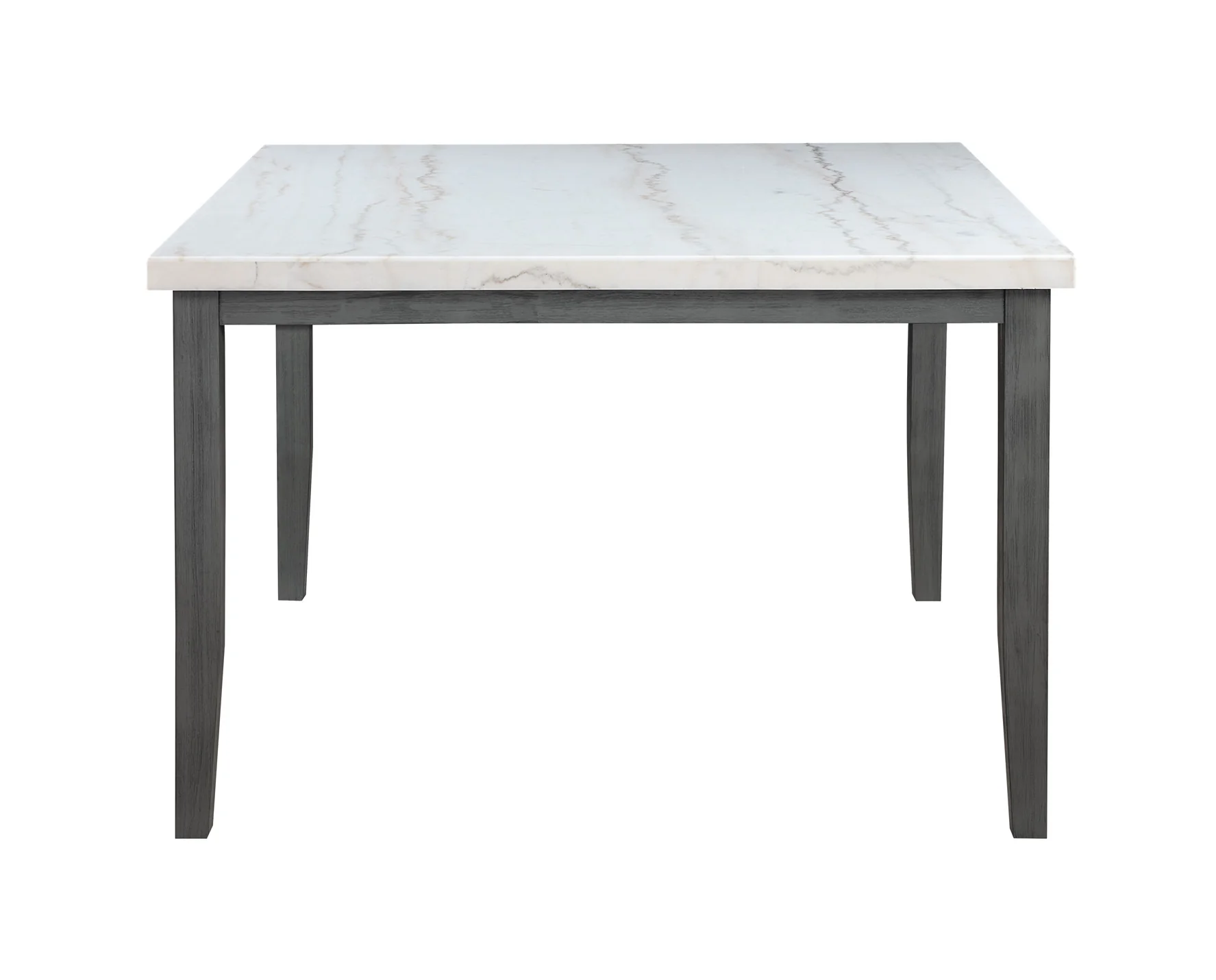 Vilo Home Modern White Marble 7pc Pub Dining Set - Image 3