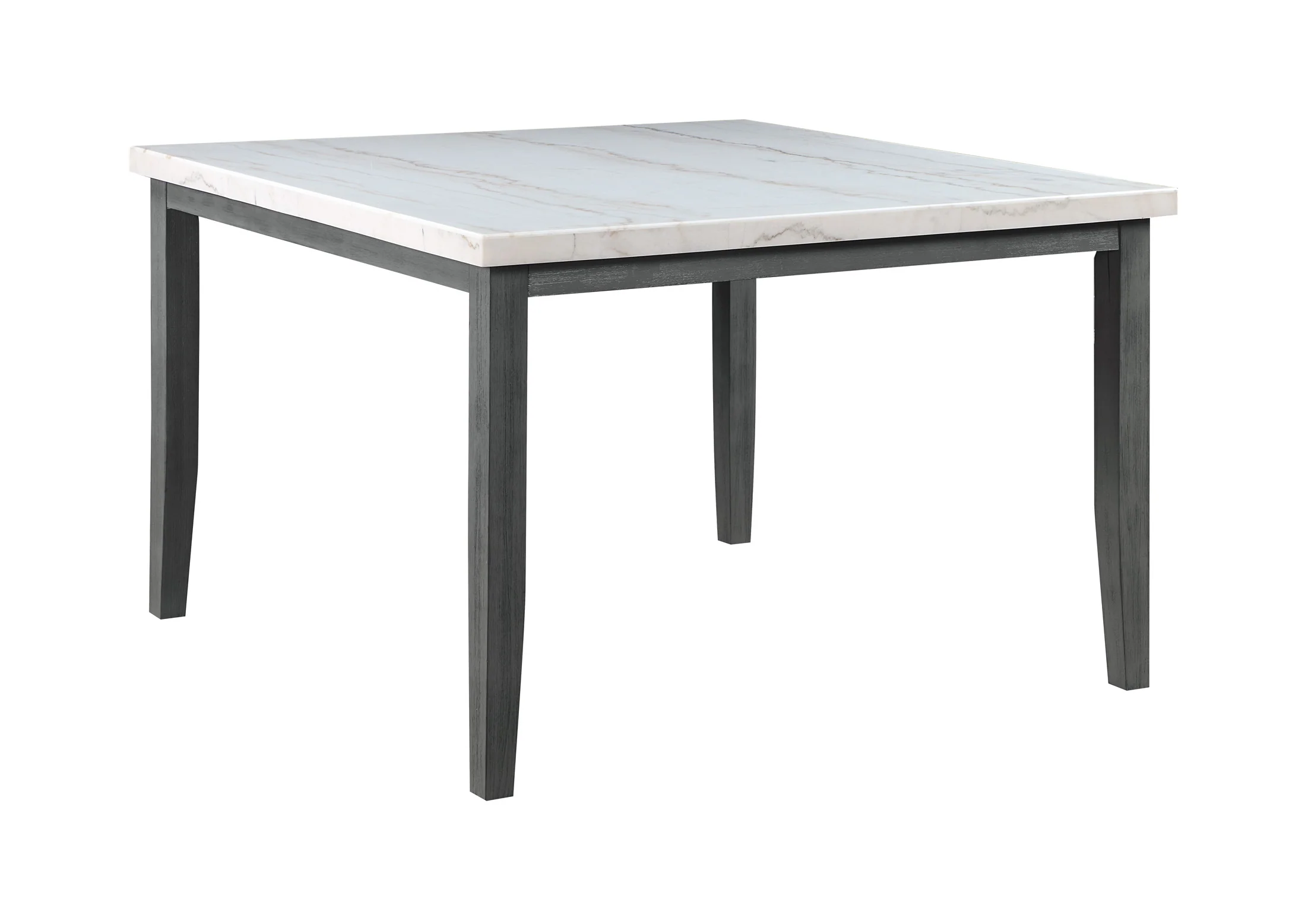 Vilo Home Modern White Marble 7pc Pub Dining Set - Image 4